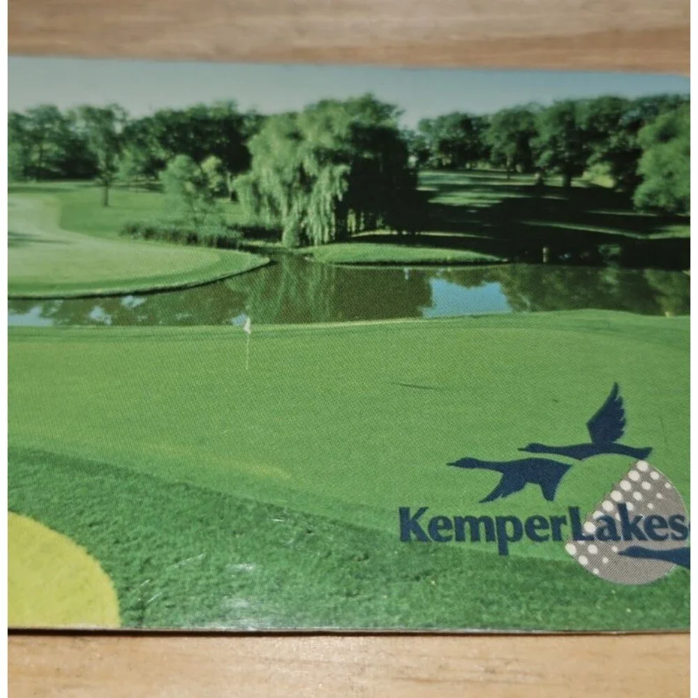 VTG 1990's KEMPER LAKES Golf Club Bag Tag Long Grove Illinois PGA course